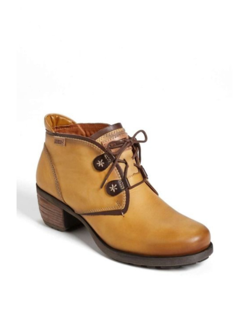 Women's Pikolinos Ankle Boots, Tan and Brown Leather